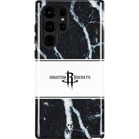 NBA Houston Rockets Marble Galaxy S25 Ultra Impact Case